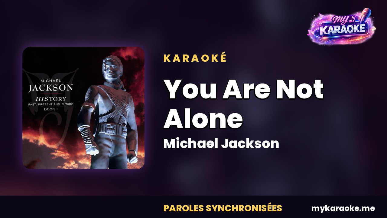 Pochette de You Are Not Alone de Michael Jackson