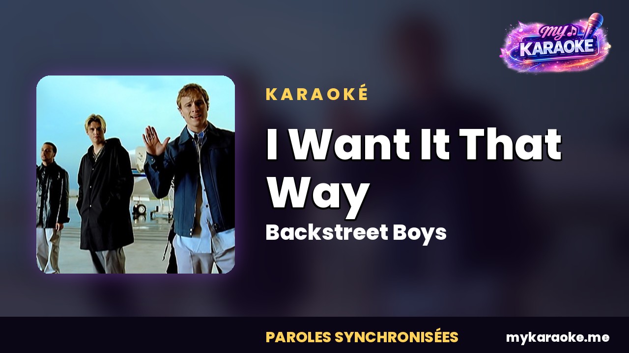 Karaoké I Want It That Way